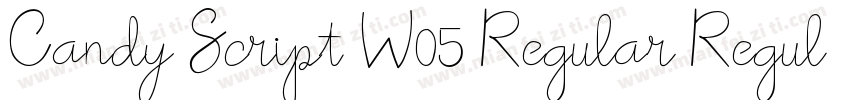 Candy Script W05 Regular Regular字体转换